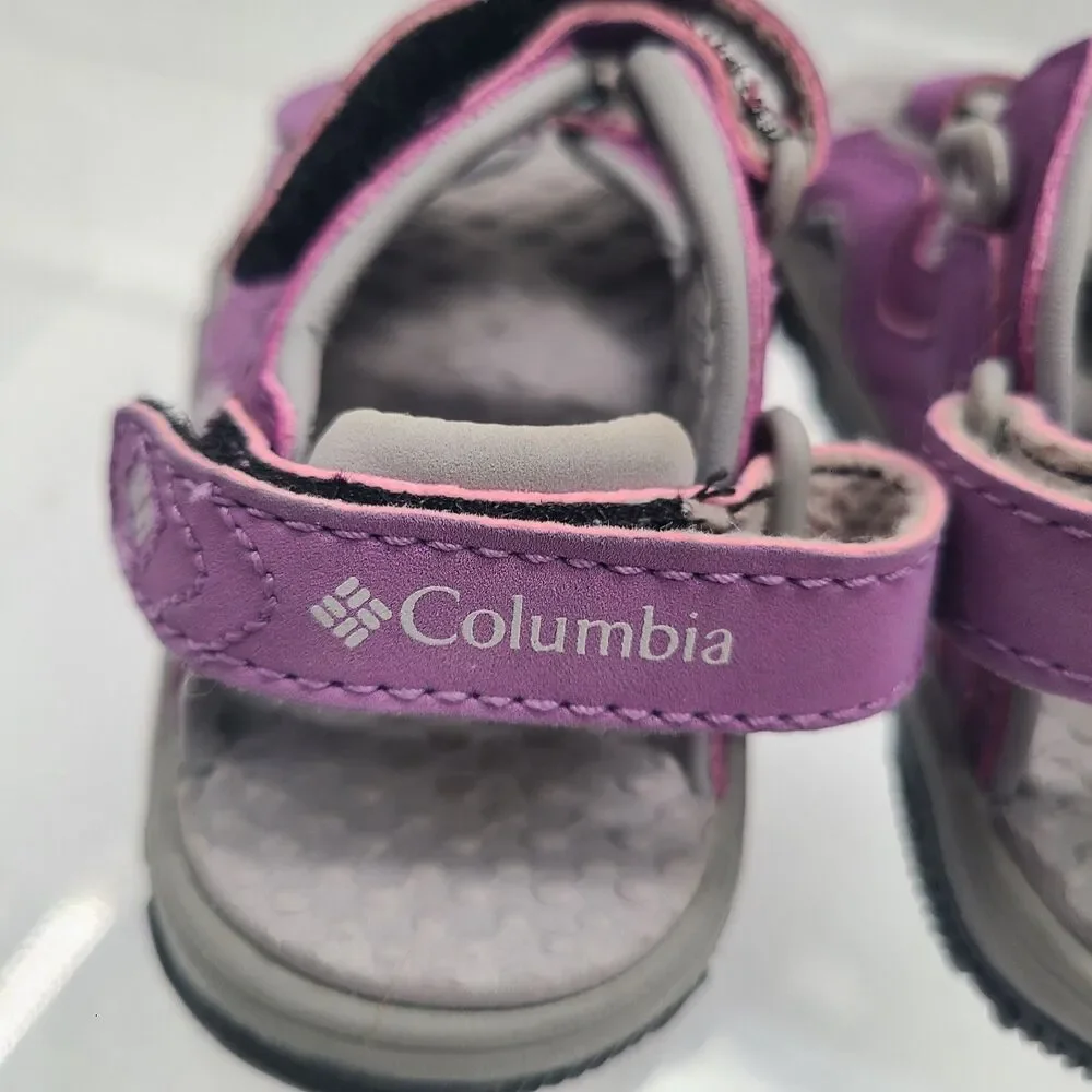 Columbia Youth Castlerock Supreme Plum Northern Lights sandals size 6